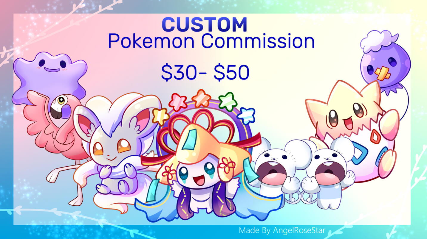 Pokemon Commission starting $30